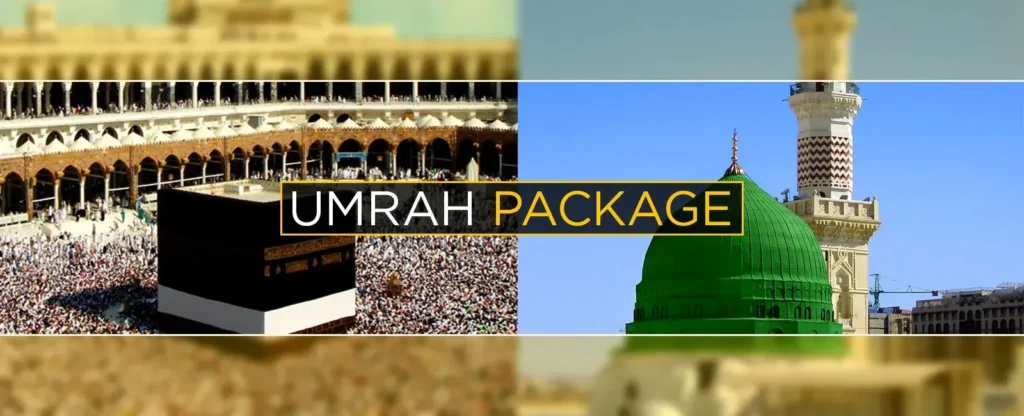 Infographic comparing Economy vs Luxury Umrah Packages for UK pilgrims in 2025, highlighting hotel class, transport, meals, and pricing differences.